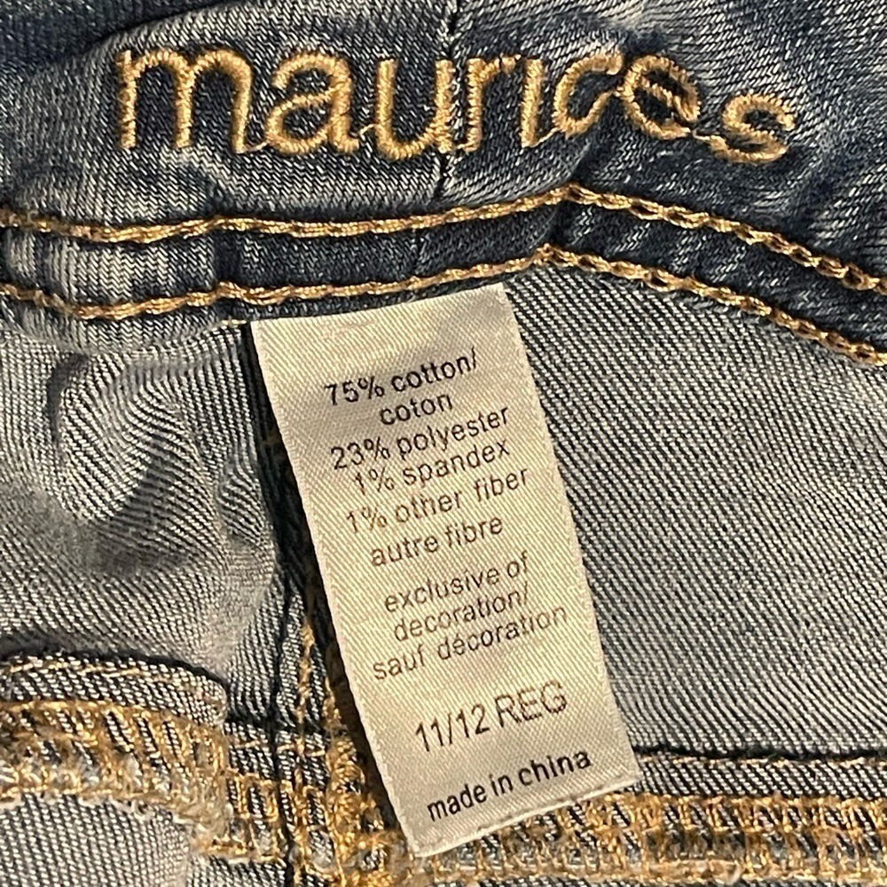 Maurices Denim with Brown Leather Accent - Picture 8 of 9